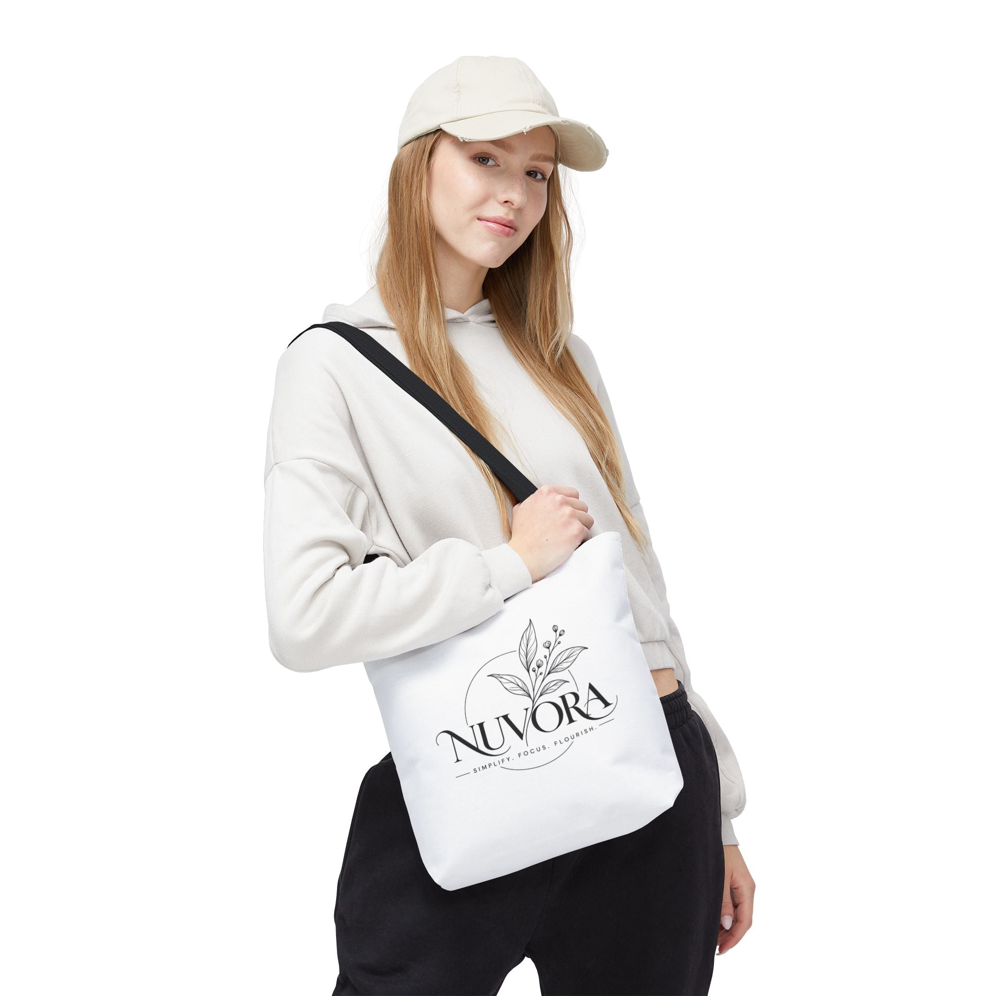 Nuvora Botanical Tote Bag | Minimalist Everyday Shopper