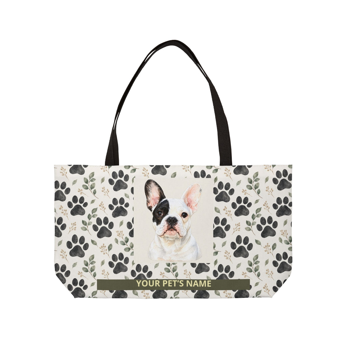 Personalized Pet Travel Tote Bag | Custom Photo & Name