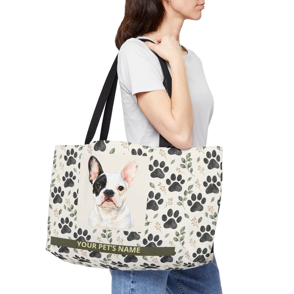 Personalized Pet Travel Tote Bag | Custom Photo & Name